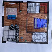 Meu Projeto Final com Marcadore. Un progetto di Illustrazione architettonica, Architettura, Disegno, Interior design e Bozzetti di Keicy Eveling Alves da Silva - 02.02.2025