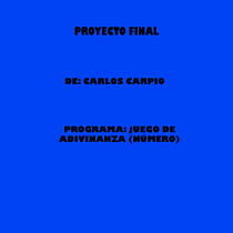 Juego de adivinanza. Un projet de Développement web , et Programmation de carpiocarlosac - 04.02.2025