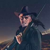 FAR WEST. Een project van  Tekening,  Artistieke tekening, Digitale illustratie, Digitale tekening y Retoucheren van foto's van David Roi Corral Naveira - 02.02.2025