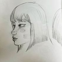 Aprofundamento na arte de fazer retratos . Artistic Drawing, Drawing, Portrait Drawing, Sketchbook, and Sketching project by Llyn Farina - 02.05.2025