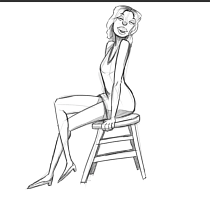 Personaje femenino dinamico. Drawing, Digital Drawing, Traditional illustration, and Digital Illustration project by Pablo Ledesma Rojas - 02.06.2025