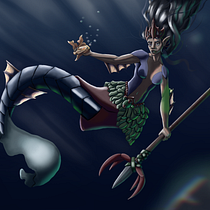 Cazadoras del Mar. Criatividade, Desenho, Sketchbook e Ilustração digital projeto de rocalderonart97 - 06.02.2025
