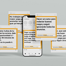 Copywriting para copywriters . Un progetto di Pubblicità, Comunicazione, Cop, writing, Stor e telling di loretoalonsopoza - 07.02.2025
