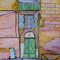 House in Touluse Ein Projekt aus dem Bereich Architektonische Illustration, Zeichnung, Illustration mit Tinte, Sketchbook und Skizzenentwurf von Liudmyla Shurpo - 07.02.2025