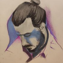Hiron Ein Projekt aus dem Bereich Artistische Zeichnung, Zeichnung, Bildende Künste, Bleistiftzeichnung, Porträtzeichnung und Realistische Zeichnung von Barbara Farabeuf - 07.02.2025
