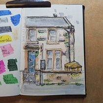 Expressive Architectural Sketching, Dumfries Ein Projekt aus dem Bereich Architektonische Illustration, Zeichnung, Illustration mit Tinte, Sketchbook und Skizzenentwurf von alex_012 - 08.02.2025