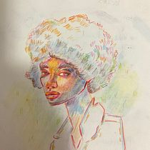 Juli. Un progetto di Disegno con matite colorate, Disegno, Disegno di ritratti e Sketchbook di 11bebec - 08.02.2025