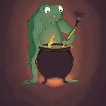« La revanche du crapaud ». Character Design, Digital Illustration, Drawing, Traditional illustration, Narrative, Stor, and telling project by Caroline - 02.10.2025
