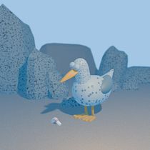 The Seagull and the Worm. 3D, 3D Animation, 3D Character Design, and 3D Modeling project by Joanna Pasek - 02.17.2025