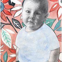 Portrait of Demyan. Projekt z dziedziny  Sztuki piękne, Portret, Trad, c, jna ilustracja, Ilustracja c, frowa,  R, sunek, R i sunek ołówkiem użytkownika Ganna Brezhnieva - 19.02.2025