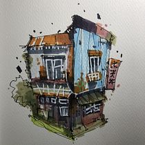 My first sketch Ein Projekt aus dem Bereich Architektonische Illustration, Zeichnung, Illustration mit Tinte, Sketchbook und Skizzenentwurf von rachtikon_faii - 24.02.2025