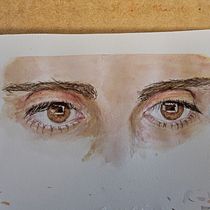 Mirada expresiva con acuarelas . Un projet de Beaux Arts, Peinture, Dessin de portrait , et Aquarelle de stefania.emiliani - 25.02.2025