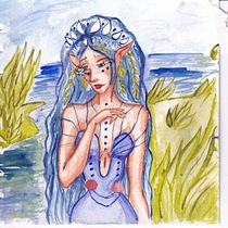 Water Nymph: Bestiary Ein Projekt aus dem Bereich Design von Figuren, Zeichnung, Malerei, Bleistiftzeichnung und Aquarellmalerei von Julia Maslova - 26.02.2025