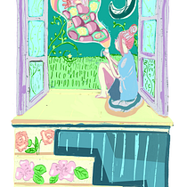 Hora del te. Digital Illustration, Drawing & Ink Illustration project by Maria Eugenia Iglesias - 02.26.2025