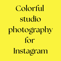 Colorful studio photography for Instagram. Art Direction, Photograph, Mobile Photograph, Lifest, le Photograph, Instagram Photograph & Instagram project by Myriam Bakayoko - 02.28.2025