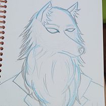 first sketch of Astra. Traditional illustration, Naturalistic Illustration, and Sketchbook project by fakeangel - 02.28.2025