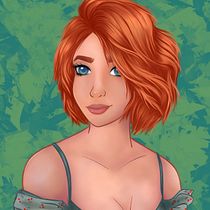 Portrait féminin réalisé sur Procreate. Projekt z dziedziny Ilustracja c, frowa, R, sunek c, frow, Trad, c i jna ilustracja użytkownika Laurie Canuel - 02.03.2025