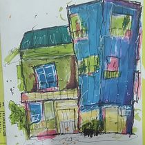 Proyecto final sketch expresivo Ein Projekt aus dem Bereich Architektonische Illustration, Zeichnung, Illustration mit Tinte, Sketchbook und Skizzenentwurf von Josué Melgarejo - 04.03.2025
