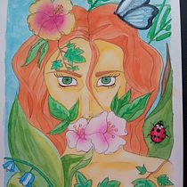 Mirada selvática. Fine Arts, Drawing, Traditional illustration, Painting, Watercolor Painting, Botanical Illustration, Ink Illustration, and Naturalistic Illustration project by Haizea Galván Cabello - 03.05.2025