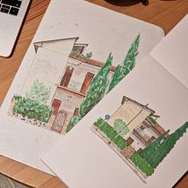 The firsts of a series Ein Projekt aus dem Bereich Architektonische Illustration, Zeichnung, Illustration mit Tinte, Sketchbook und Skizzenentwurf von andreds0 - 06.03.2025