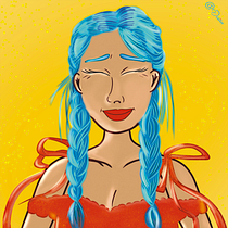 Wunderbare Illustration eines Portrait. Projekt z dziedziny Ilustracja c, frowa, R, sunek c, frow, Trad, c i jna ilustracja użytkownika k8zdhc78n7 - 07.03.2025