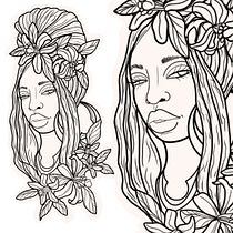 Preta e as laranjeiras . Un proyecto de Dibujo digital, Ilustración digital, Dibujo y Diseño de tatuajes de Ana Paula Salomão do Nascimento - 08.03.2025