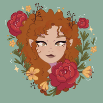 Retrato ilustrado com flores botânicas. Digital Drawing, Traditional illustration, Botanical Illustration, Digital Illustration, and Drawing project by isabel_gsa - 03.09.2025