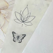 Fine Line . Un progetto di Design di tatuaggi di alba147 - 09.03.2025
