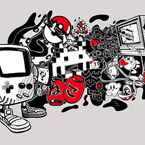 VidéoGames. Design, Ilustração digital, Pintura digital e Ilustração tradicional projeto de laurannetheret11 - 12.03.2025