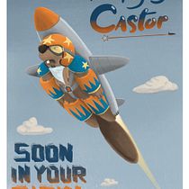 The Flying Castor. Character Design, Digital Drawing, Digital Illustration, Drawing, and Traditional illustration project by Cedric K - 03.18.2025