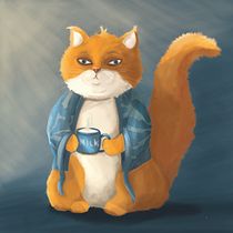 insomnia cat's Ein Projekt aus dem Bereich Design von Figuren, Traditionelle Illustration, Digitale Illustration und Digitale Malerei von Patrycja Bryszewska - 21.03.2025