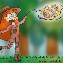 Diario de dibujo: brujita del bosque Ein Projekt aus dem Bereich Design von Figuren, Zeichnung, Bleistiftzeichnung, Sketchbook und Skizzenentwurf von Nancy Luna - 23.03.2025