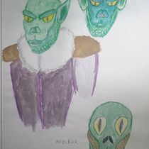 Gräthmo/Modiähk Ein Projekt aus dem Bereich Design von Figuren, Zeichnung, Malerei, Bleistiftzeichnung und Aquarellmalerei von Lobo Fantasma - 23.03.2025