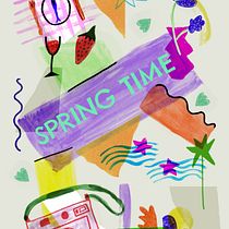 Spring Time. Collage, Digital Illustration, Drawing, Painting, and Sketching project by oce.meftah - 03.23.2025