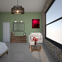 Mini Sala en habitación estilo Mexicano-Contemporaneo. Decoration, Interior Decoration, Interior Design, and Spatial Design project by yulsantillan126 - 03.25.2025