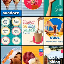 Module 2 Project -  Instagram Graphics - "Sundaze". Projekt z dziedziny Br, ing i ident, fikacja wizualna, Teoria barw, Design, Projektowanie c, frowe i Projektowanie graficzne użytkownika Nikki - 26.03.2025