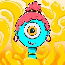 Monstereye. Desenho digital, Ilustração tradicional e Ilustração digital projeto de Ana Gnaedinger - 28.03.2025