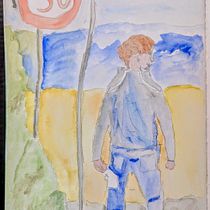 Don't walk to fast! Ein Projekt aus dem Bereich Anatomische Zeichnung, Skizzenentwurf und Aquarellmalerei von Rose - 29.03.2025
