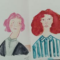 Figurenentwicklung durch Beobachtungszeichnen. Un proyecto de Diseño de personajes, Dibujo, Ilustración tradicional y Sketchbook de eloinah - 31.03.2025