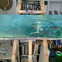 Souvenir du Roatan. Figure Drawing, Fine Arts, Oil Painting, and Painting project by Claudine Dufour - 04.02.2025