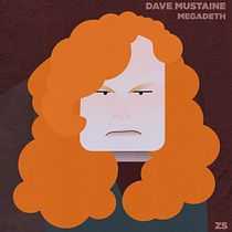 DAVE MUSTAINE test1. Vector Illustration, Character Design, and Traditional illustration project by Iván Smith - 04.05.2025