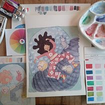 Colores en acuarela. Fine Arts, Traditional illustration, Painting, Watercolor Painting, and Color Theor project by Marce - 04.05.2025