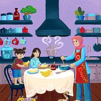 Delicious Banana Cake. Character Design, Digital Illustration, Children's Illustration, and Editorial Illustration project by Andi Supriyono - 04.09.2025