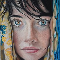 Mirada de agua. Artes plásticas, Desenho, Desenho de retrato, Desenho realista e Ilustração tradicional projeto de omirauncofre - 09.04.2025
