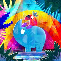 My project for course: Playful Animal Illustration with Photoshop. Digital Illustration, and Traditional illustration project by Alexi Becker - 04.11.2025