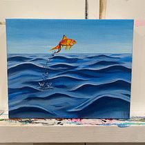 The BIG Splash . Painting project by Cheryl Randall - 04.13.2025