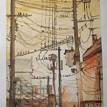 Pintura expresiva con acuarela. Projekt z dziedziny  Sztuki piękne,  Malarstwo i Malowanie akwarelą użytkownika bcn13cat - 13.04.2025