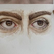 expressive eyes by C. R. Casado. Un projet de Beaux Arts, Peinture, Dessin de portrait , et Aquarelle de bibigeleucht - 14.04.2025
