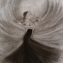 thumbnail_In the rhythm of Tango -project. Fine Arts, Drawing, Artistic Drawing, Portrait Drawing, Realistic Drawing, and Traditional illustration project by ksanapanas - 04.14.2025