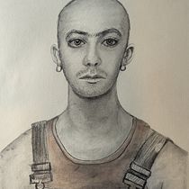 Pencil Portrait. Drawing, Traditional illustration, Pencil Drawing, Portrait Drawing, and Realistic Drawing project by Paul Bruce - 04.19.2025
